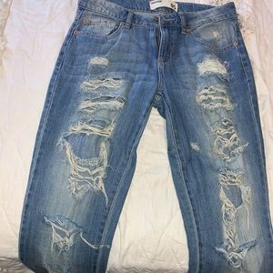 Girlfriend Ripped Jeans